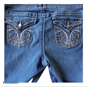 Apt 9 Bootcut Jeans Size 16 Jeweled Back Pockets